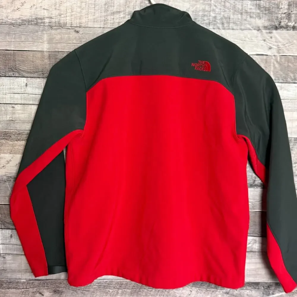 North Face Windwall Apex Bionic Jacket Mens Large Red Softshell Full Zip